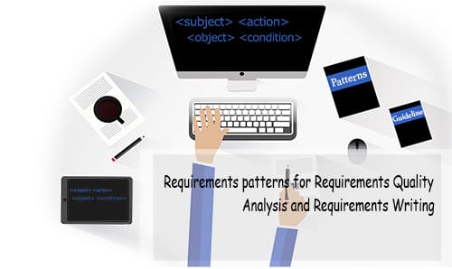 Patterns are used in requirements writing, quality analysis, and automatic extraction for knowledge base creation