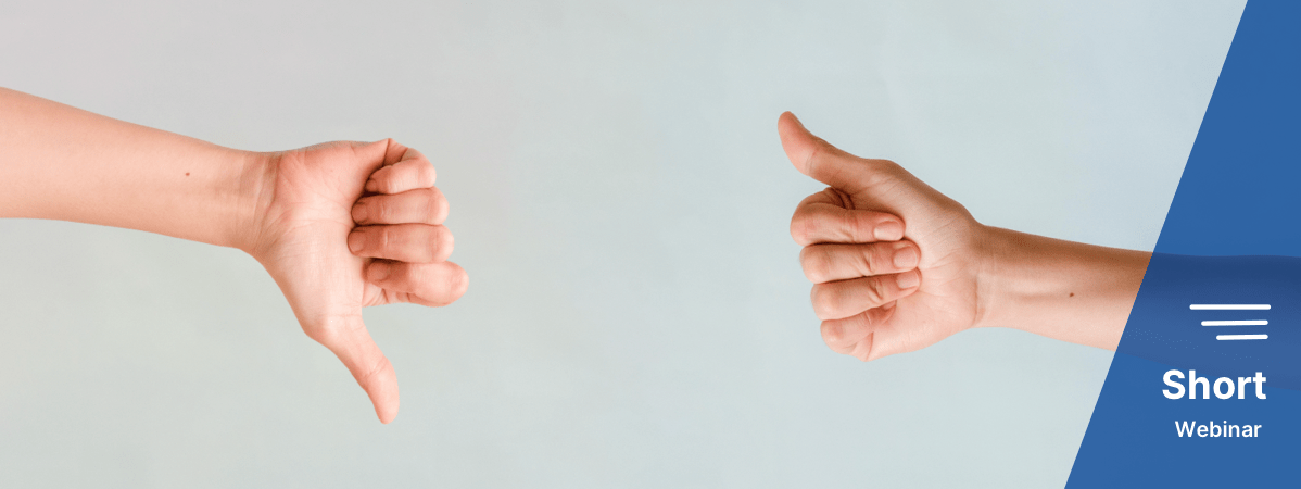 A show of hands thumbs up and down to represent how ambiguous requirements can harm projects